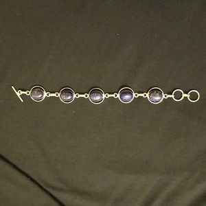 Sterling silver lapis bracelet